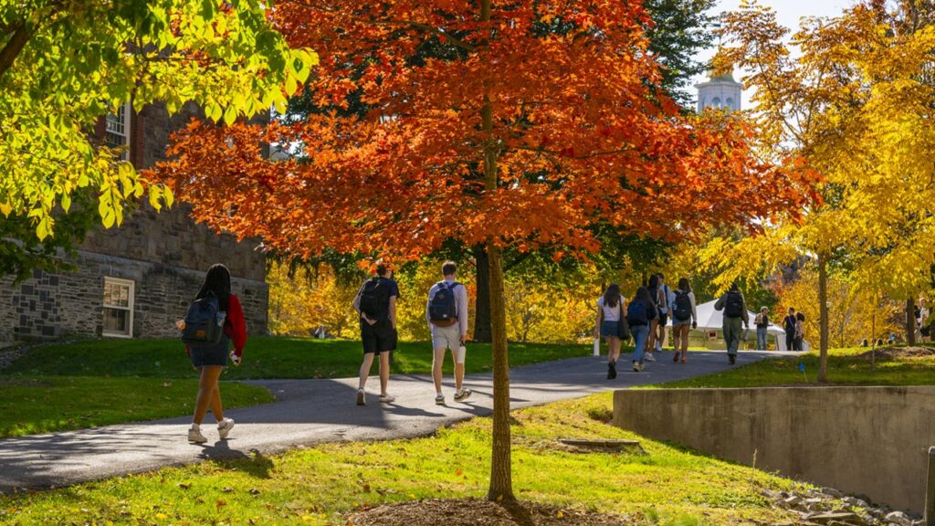Colgate campus in the fall.